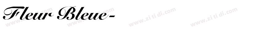 Fleur Bleue字体转换